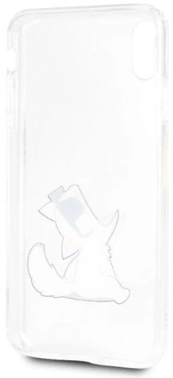 Karl Lagerfeld KLHCI65CFNRC Apple iPhone Xs Max kietas dėklas skaidrus Choupette Fun