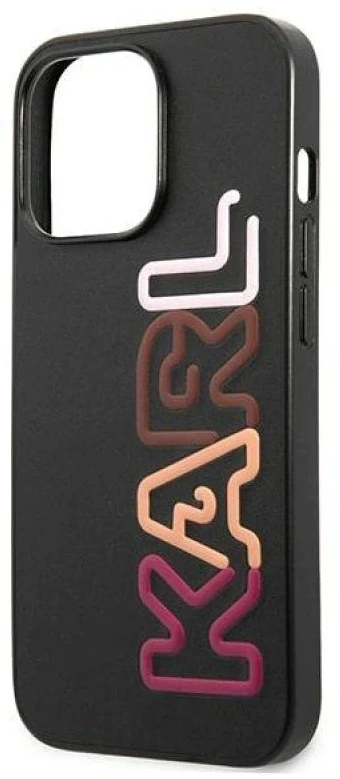 Karl Lagerfeld KLHCP13LPCOBK Apple iPhone 13 Pro / 13 6,1″ juodos spalvos kietas dėklas Multirožinės spalvos Brand