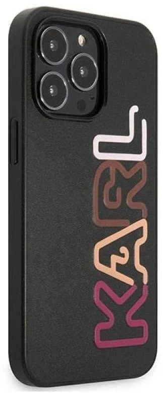 Karl Lagerfeld KLHCP13LPCOBK Apple iPhone 13 Pro / 13 6,1″ juodos spalvos kietas dėklas Multirožinės spalvos Brand