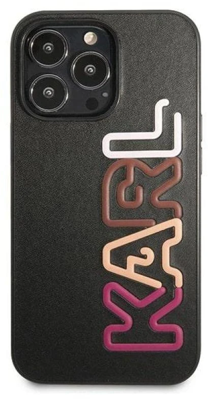 Karl Lagerfeld KLHCP13LPCOBK Apple iPhone 13 Pro / 13 6,1″ juodos spalvos kietas dėklas Multirožinės spalvos Brand