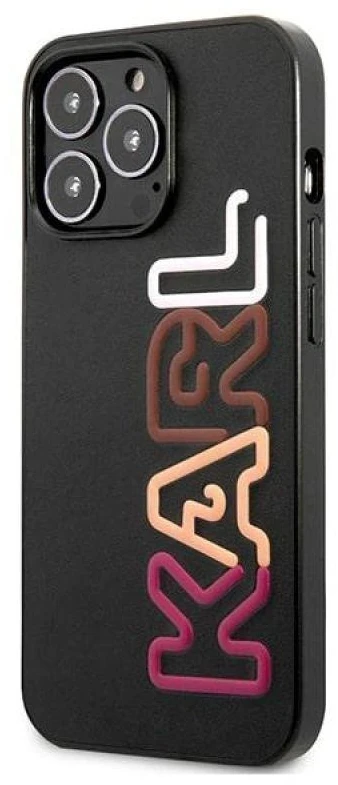 Karl Lagerfeld KLHCP13LPCOBK Apple iPhone 13 Pro / 13 6,1″ juodos spalvos kietas dėklas Multirožinės spalvos Brand