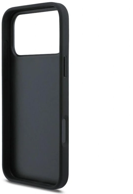 Karl Lagerfeld Deimantukų dėklas su sagtimi Karl&Choupette iPhone 17 Pro Max – juodas