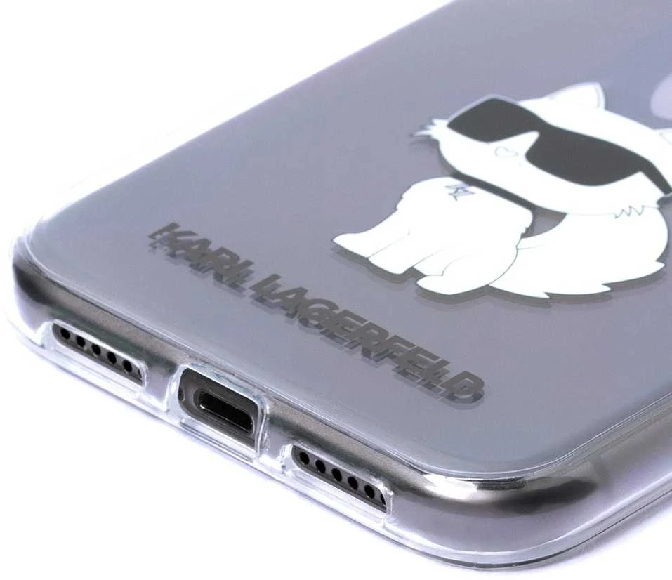 Karl Lagerfeld KLHCN61HNCHTCT Apple iPhone 11/ Xr 6,1″ skaidrus kietas dėklas Ikonik Choupette