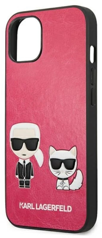 Karl Lagerfeld dėklas iPhone 13 Mini, fuksijos spalvos