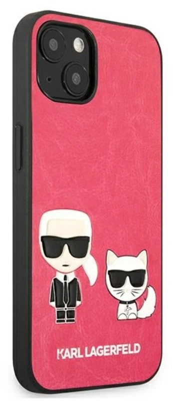 Karl Lagerfeld dėklas iPhone 13 Mini, fuksijos spalvos