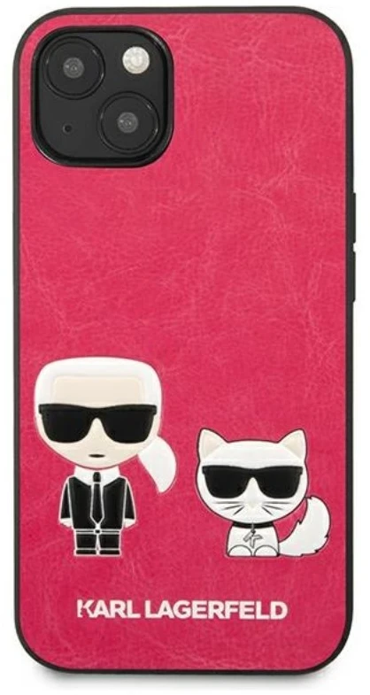 Karl Lagerfeld dėklas iPhone 13 Mini, fuksijos spalvos