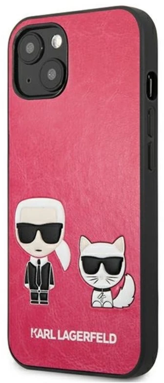 Karl Lagerfeld dėklas iPhone 13 Mini, fuksijos spalvos