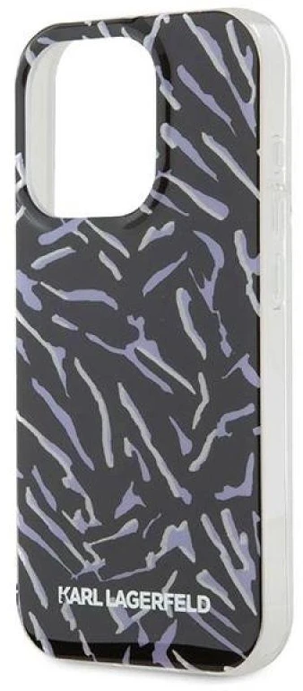 Dėklas Karl Lagerfeld KLHCP15XHZBPKCCUApple iPhone 15 Pro Max 6.7″ violetinės spalvos Zebra With Cord
