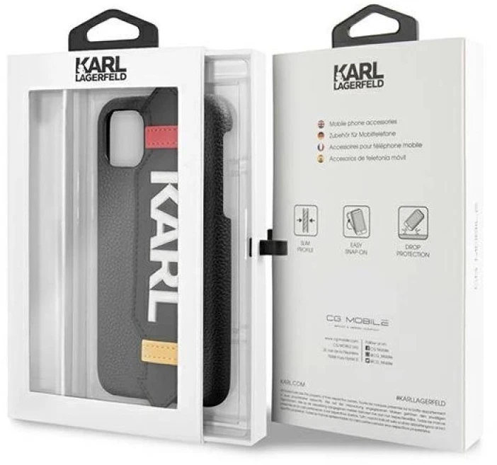 Dėklas Karl Lagerfeld Strap Case for iPhone 11 Pro 5.8" - Juodas