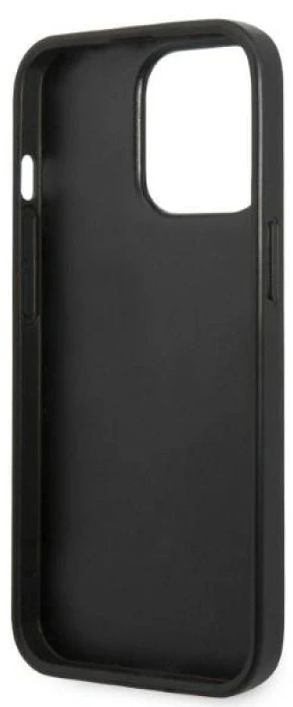 Karl Lagerfeld KLHCP13XMNMP1K iPhone 13 Pro Max 6,7″ kietas dėklas juodos spalvos Monogram Plaque