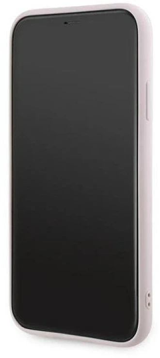 Karl Lagerfeld KLHCN61PQDSMGP Apple iPhone 11 / Xr 6.1″ rožinės spalvos kietas dėklas Diagonal Quilted Script