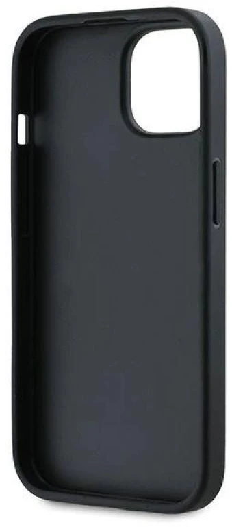 Apple iPhone 13 / 14 / 15 Karl Lagerfeld Diagonal Quilted Script (KLHCP14SPQDSMGK) dėklas telefonui juodos spalvos