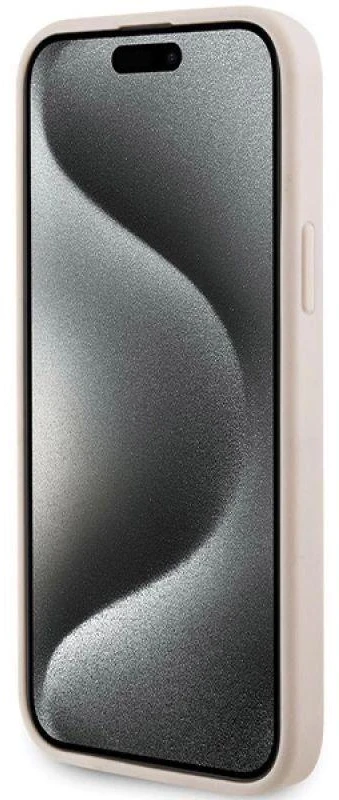 Karl Lagerfeld dėklas, skirtas iPhone 15 Plus 6,7 rožinės spalvos KLHCP15MPQKPMP HC QUILTED K PATTERN