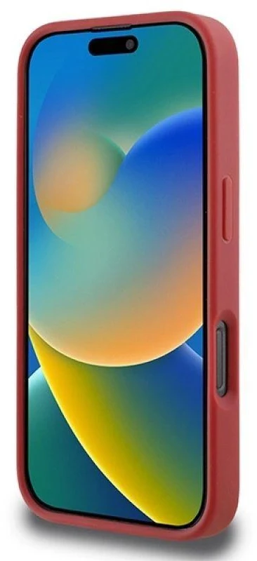 Karl Lagerfeld KLHCP16LPQDSMGR Apple iPhone 16 Pro 6.3″ red kietas dėklas Quilted Signature