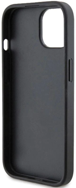 Karl Lagerfeld KLHCP15SPQKPMK Apple iPhone 15/ 14 / 13 6.1″ juodos spalvos kietas dėklas Quilted K Pattern