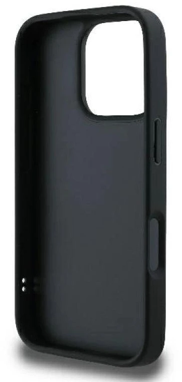 Karl Lagerfeld KLHCP16LPQDSMGK Apple iPhone 16 Pro 6.3″ juodos spalvos kietas dėklas Quilted Signature