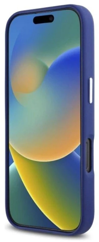 Karl Lagerfeld KLHMP16XPGMSRPB Apple iPhone 16 Pro Max 6.9" dėklas telefonui mėlynos spalvos FW Metal Plate MagSafe