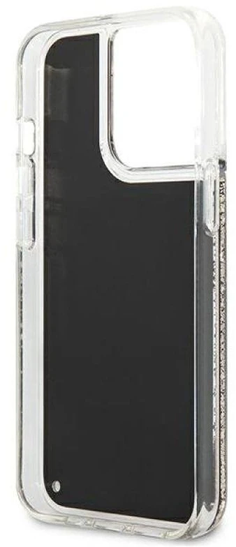 Apple iPhone 13 Pro Max Karl Lagerfeld dėklas Liquid Glitter Gatsby (KLHCP13XLGGKBK) juodos spalvos