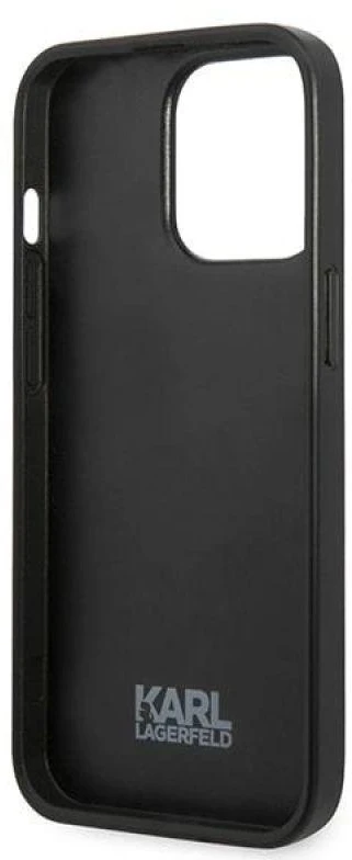 Dėklas Karl Lagerfeld KLHCP13LPMNFIK1 iPhone 13 Pro / 13 6,1" pilka/pilkas Flower Ikonik Karl