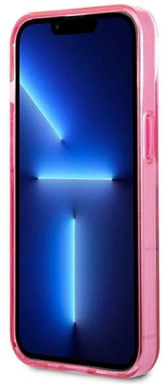 Karl Lagerfeld KLHCP13STGKCP Apple iPhone 13 mini 5,4″ kietas dėklas rožinės spalvos Gradient Ikonik Karl & Choupett