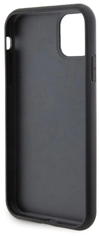 Karl Lagerfeld KLHCN61GSACHPK Apple iPhone 11/ Xr 6.1″ juodos spalvos kietas dėklas Gripstand Saffiano Choupette
