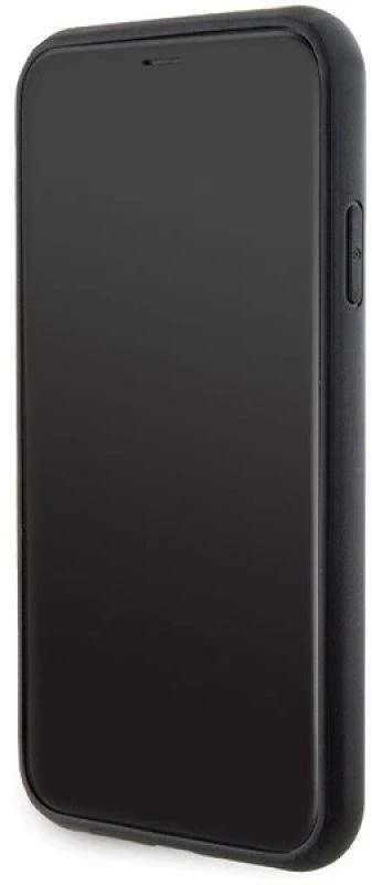 Karl Lagerfeld KLHCN61GSACHPK Apple iPhone 11/ Xr 6.1″ juodos spalvos kietas dėklas Gripstand Saffiano Choupette