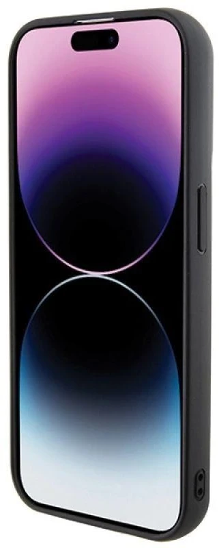Karl Lagerfeld KLHCP13LGSAKCPK Apple iPhone 13 Pro / 13 6.1″ juodos spalvos kietas dėklas Gripstand Saffiano Karl&