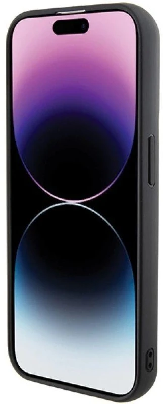 Dėklas Karl Lagerfeld KLHCP15LGSAKCPK IPHONE 15 PRO 6.1 "Juodas/Juodas HARDCASE GRIPSTAND SAFFIANO KARL & CHUPETTE PINS