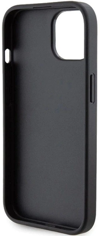 Dėklas Karl Lagerfeld KLHCP15SGSAKCPK IPHONE 15/14/13 6.1 "Juodas / Juodas HARDCASE GRIPSTAND SAFFIANO KARL & CHUPETTE PINS