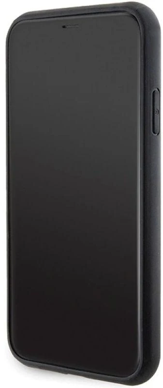 Karl Lagerfeld KLHCN61GSAKCPK Apple iPhone 11/ Xr 6.1″ juodos spalvos kietas dėklas Gripstand Saffiano Karl&Choup