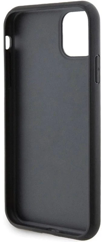 Karl Lagerfeld KLHCN61GSAKCPK Apple iPhone 11/ Xr 6.1″ juodos spalvos kietas dėklas Gripstand Saffiano Karl&Choup