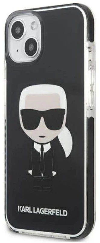 Karl Lagerfeld KLHCP13STPEIKK Apple iPhone 13 mini 5,4″ kietas dėklas juodos spalvos Iconik Karl