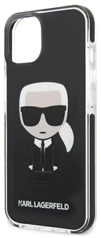 Karl Lagerfeld KLHCP13STPEIKK Apple iPhone 13 mini 5,4″ kietas dėklas juodos spalvos Iconik Karl