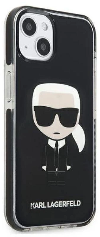Karl Lagerfeld KLHCP13STPEIKK Apple iPhone 13 mini 5,4″ kietas dėklas juodos spalvos Iconik Karl