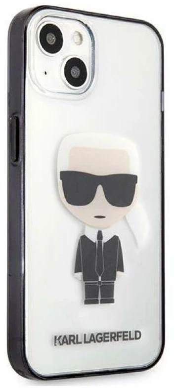 Dėklas Karl Lagerfeld KLHCP13SHIKCK Apple iPhone 13 mini 5,4″ skaidrus Ikonik Karl