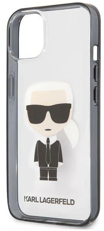 Dėklas Karl Lagerfeld KLHCP13SHIKCK Apple iPhone 13 mini 5,4″ skaidrus Ikonik Karl