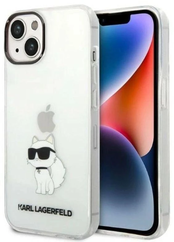 Karl Lagerfeld KLHCP14MHNCHTCT iPhone 14 Plus 6,7" permatomas kietas dėklas IML NFT Choupette