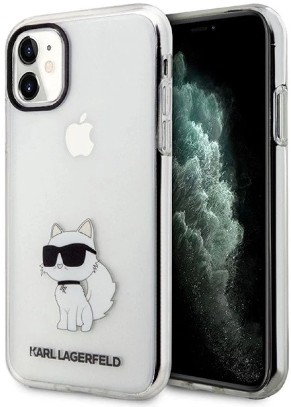 Karl Lagerfeld KLHCN61HNCHTCT Apple iPhone 11/ Xr 6,1″ skaidrus kietas dėklas Ikonik Choupette