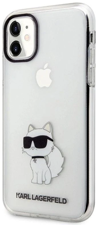 Karl Lagerfeld KLHCN61HNCHTCT Apple iPhone 11/ Xr 6,1″ skaidrus kietas dėklas Ikonik Choupette