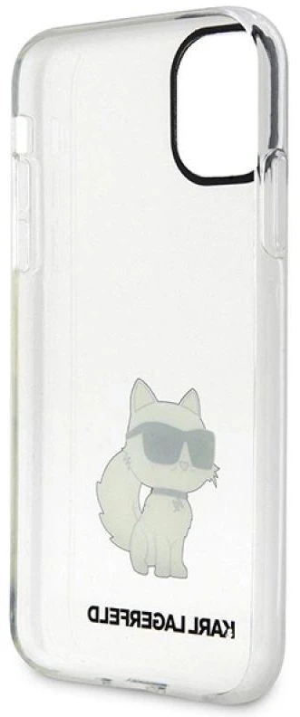 Karl Lagerfeld KLHCN61HNCHTCT Apple iPhone 11/ Xr 6,1″ skaidrus kietas dėklas Ikonik Choupette