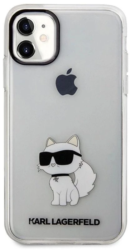 Karl Lagerfeld KLHCN61HNCHTCT Apple iPhone 11/ Xr 6,1″ skaidrus kietas dėklas Ikonik Choupette