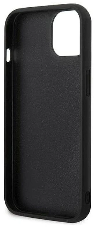 Karl Lagerfeld KLHCP13M3DKPK Apple iPhone 13/ 14 / 15 6,1″ juodos spalvos kietas dėklas Ikonik Patch