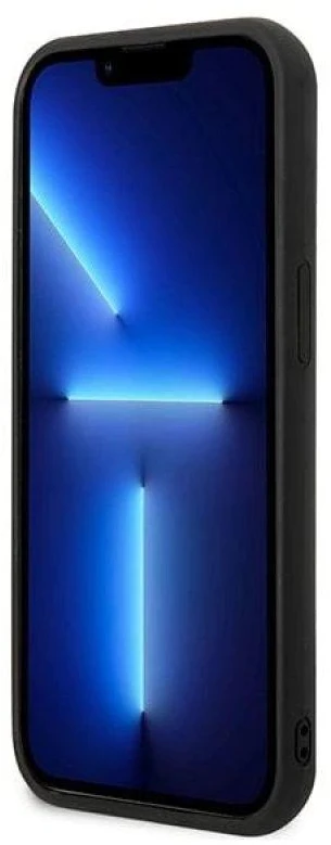 Karl Lagerfeld KLHCP13M3DKPK Apple iPhone 13/ 14 / 15 6,1″ juodos spalvos kietas dėklas Ikonik Patch