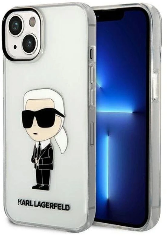 Dėklas Karl Lagerfeld KLHCP14MHNIKTCT IPHONE 14 PLUS / 15 PLUS 6.7 "TRANSPARENT HARDCASE IKONIK Karl Lagerfeld