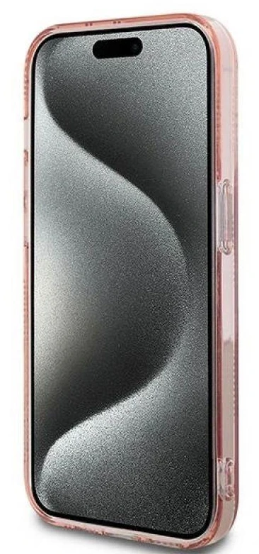 Karl Lagerfeld KLHCP13LHKLPCHP Apple iPhone 13 Pro / 13 6.1″ rožinės spalvos kietas dėklas IML Choupette Head & Mono