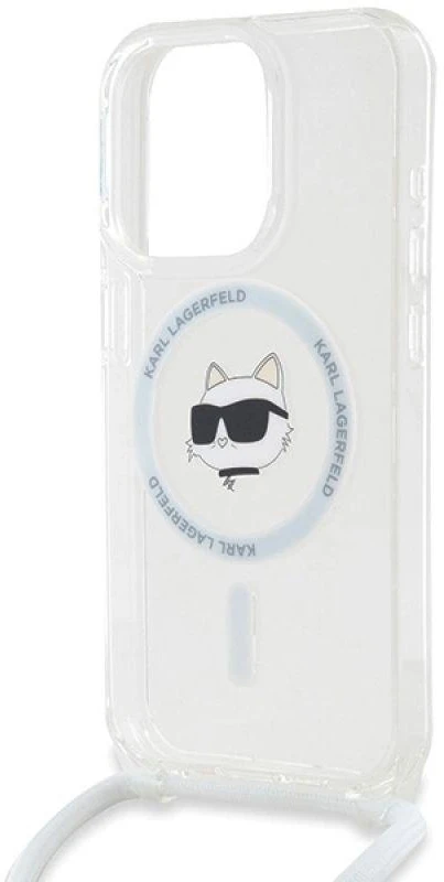 Karl Lagerfeld KLHMP14XHCCHNT Apple iPhone 14Pro Max 6.7″ kietas dėklas skaidrus IML Choupette Head & Cord M