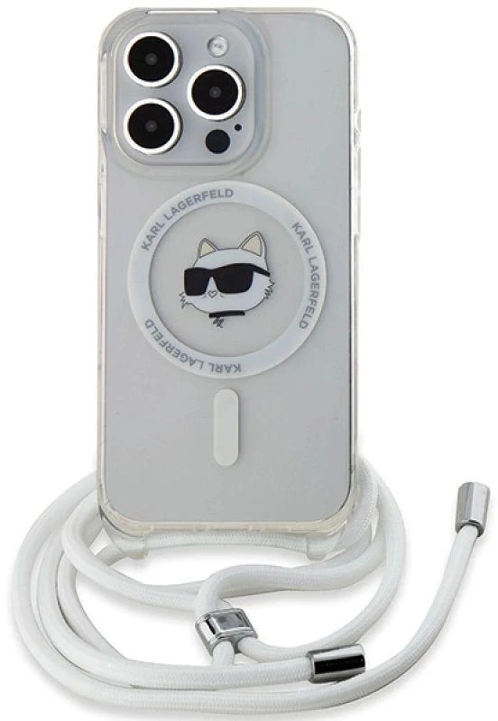Karl Lagerfeld KLHMP14XHCCHNT Apple iPhone 14Pro Max 6.7″ kietas dėklas skaidrus IML Choupette Head & Cord M