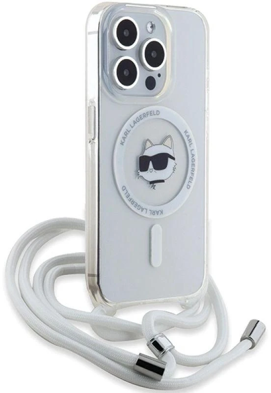 Karl Lagerfeld KLHMP14XHCCHNT Apple iPhone 14Pro Max 6.7″ kietas dėklas skaidrus IML Choupette Head & Cord M