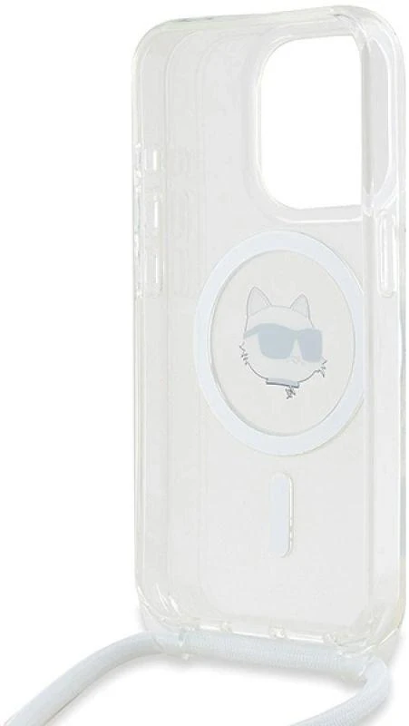 Karl Lagerfeld KLHMP14XHCCHNT Apple iPhone 14Pro Max 6.7″ kietas dėklas skaidrus IML Choupette Head & Cord M