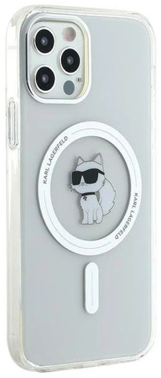 Karl Lagerfeld KLHMP12MHFCCNOT Apple iPhone 12/12 Pro 6.1″ skaidrus kietas dėklas IML Choupette